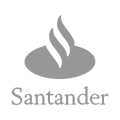 logo santander cinza
